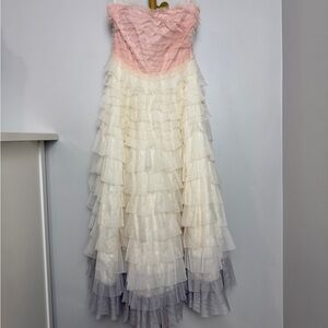 Ombre Tulle Gown/Prom Dress